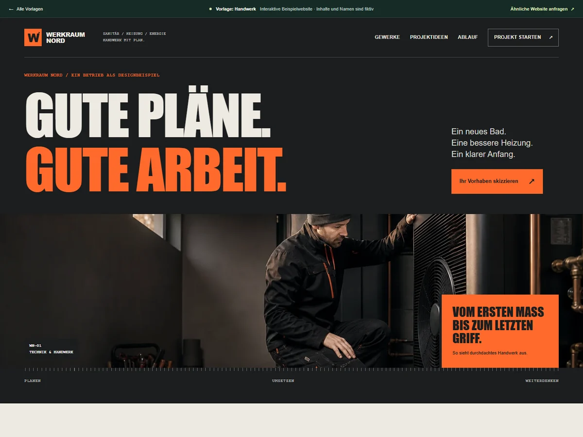 Aktuelle Website-Vorschau: Werkraum Nord