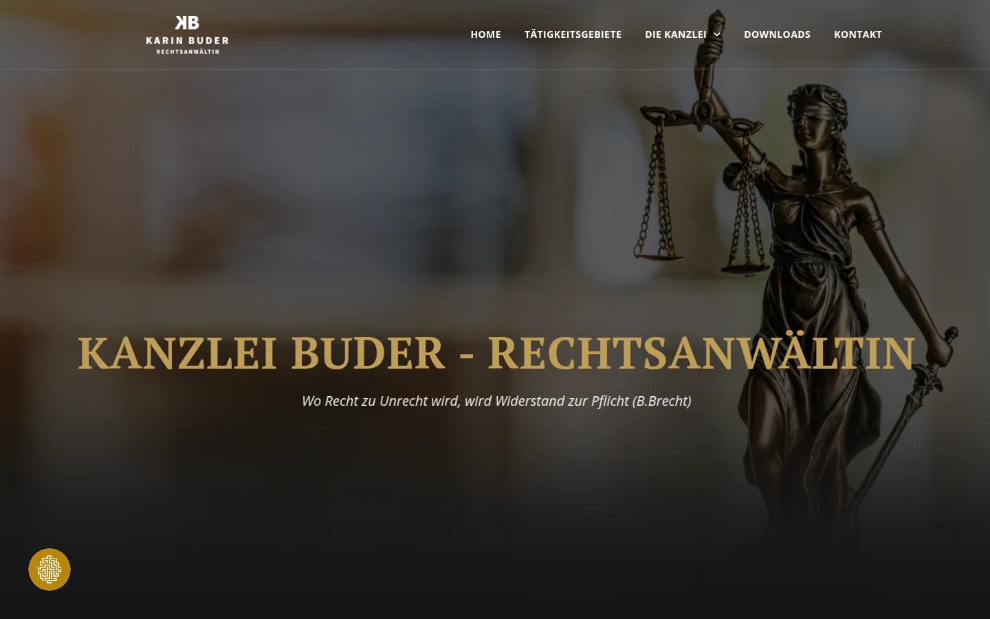 Startseite der Kanzlei Buder