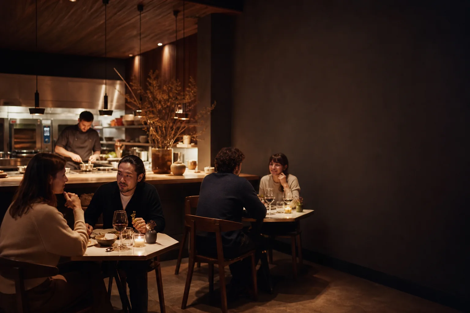 Vorschau der atmosphärischen Restaurant-Website